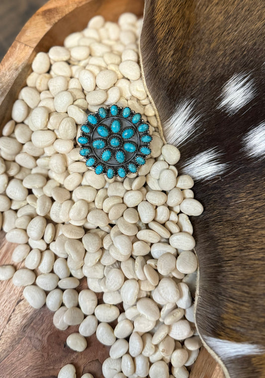 HADA Collection SS Kingman Turquoise Ring