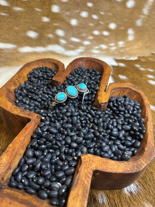 SS Kingman Turquoise Cuff