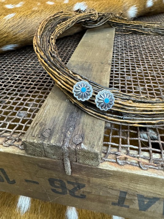 SS Kingman Turquoise Earring - Style 2